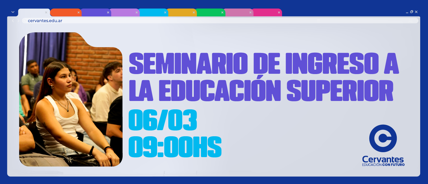 Seminario de Ingreso a la Educaci&oacute;n Superior - Marzo 2026